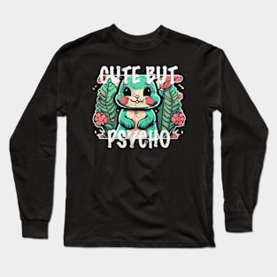 cute but psycho bunny Long Sleeve T-Shirt